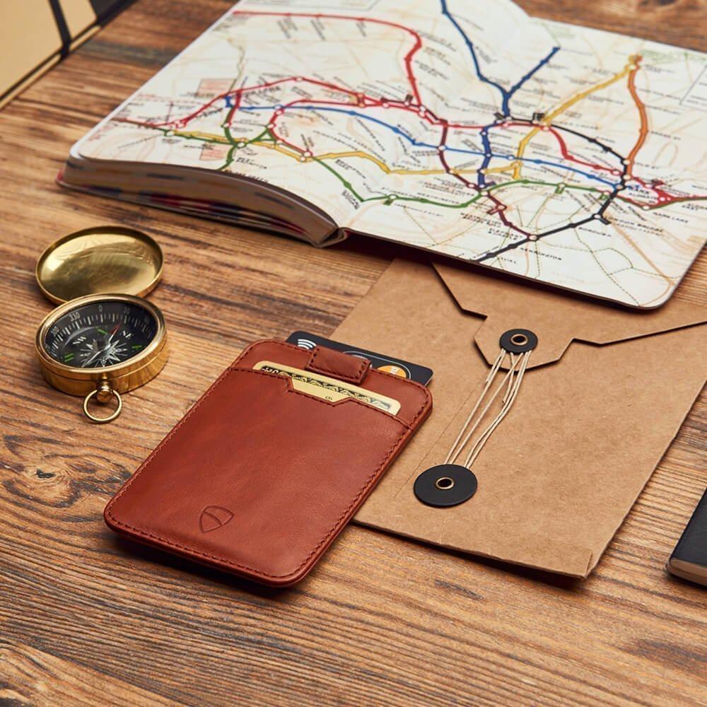 Vaultskin Chelsea RFID Card Holder (Cognac)  WEEK& Studio - Conscious  Lifestyle Boutique