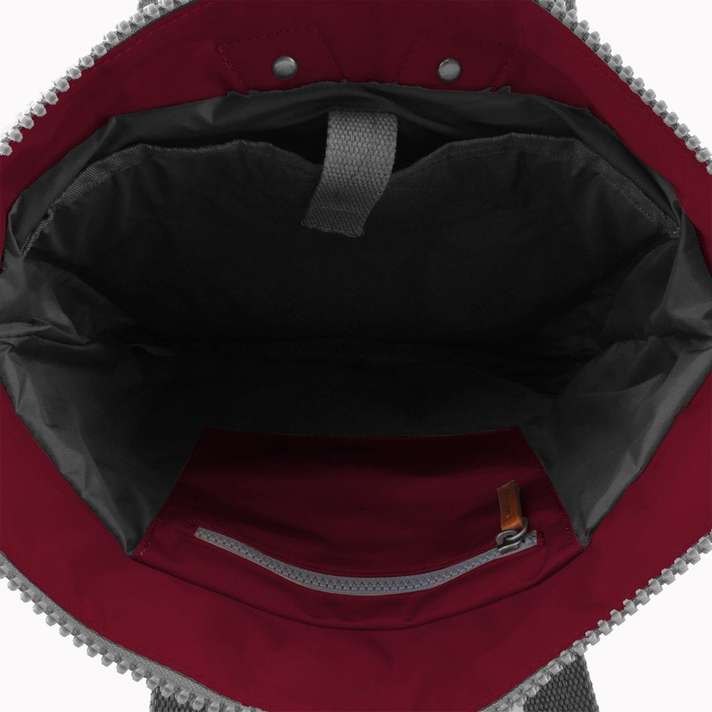 Roka Bantry B Small Cranberry Backpack Inside