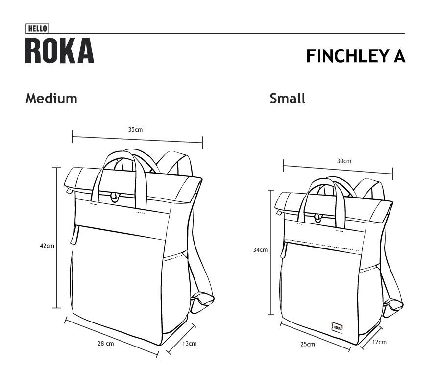 Roka Finchley A Medium Black Backpack Sketch