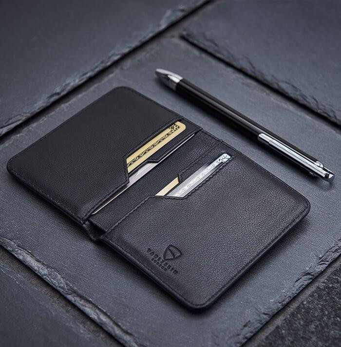 Vaultskin City RFID Wallet (Black) Features Spread