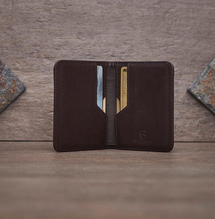 Vaultskin City RFID Wallet (Brown) Features Inside