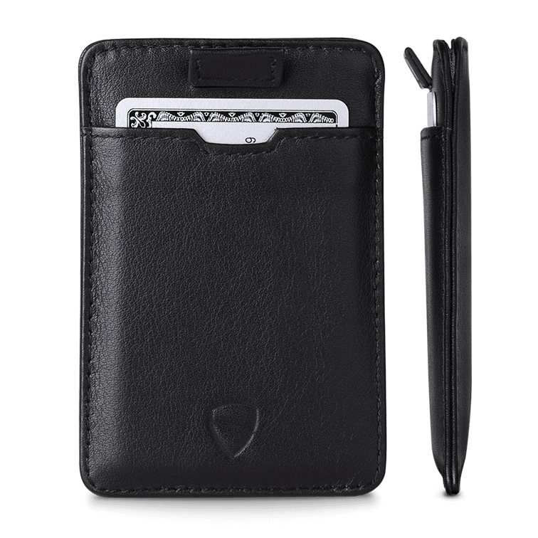 Vaultskin Chelsea RFID Card Holder (Black) Front