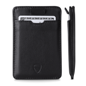 Vaultskin Chelsea RFID Card Holder (Black) Front