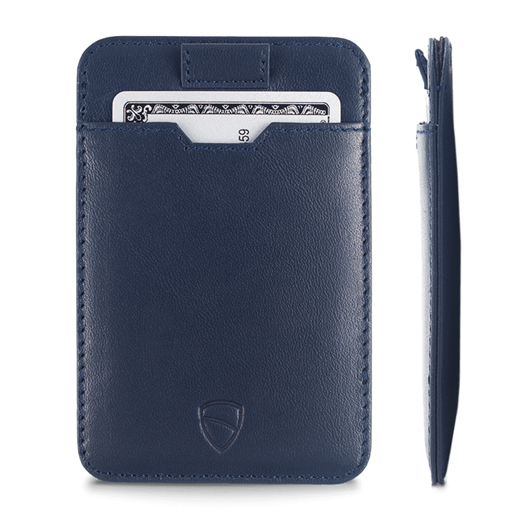 Vaultskin Chelsea RFID Card Holder (Navy) Front