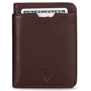 Vaultskin City RFID Wallet (Brown) Front