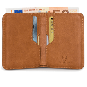 Vaultskin City RFID Wallet (Cognac) Inside