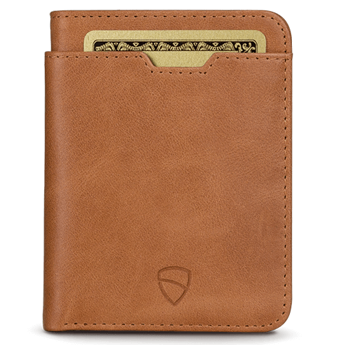 Vaultskin City RFID Wallet (Cognac) Front