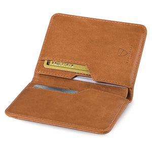 Vaultskin City RFID Wallet (Cognac) Open